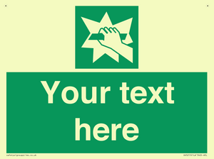 Custom Break Glass Sign